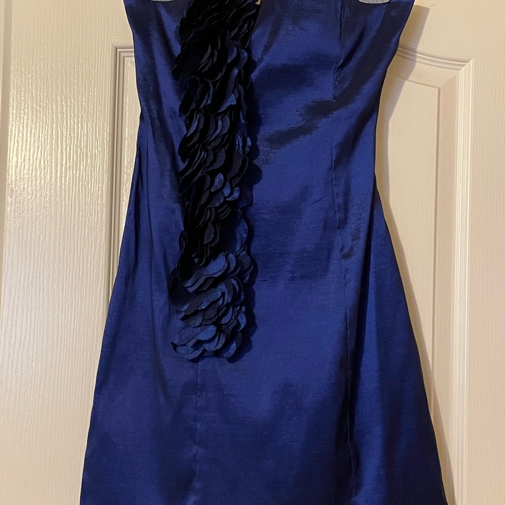 Snap single strap navy blue cocktail dress - barely worn